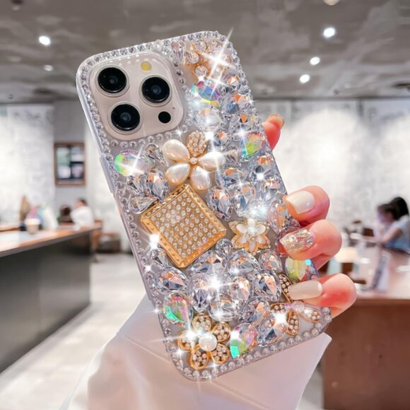 Iphone 16 16 Pro 16 Pro Max iPhone Luxury Diamond Case - Picture 2 of 9